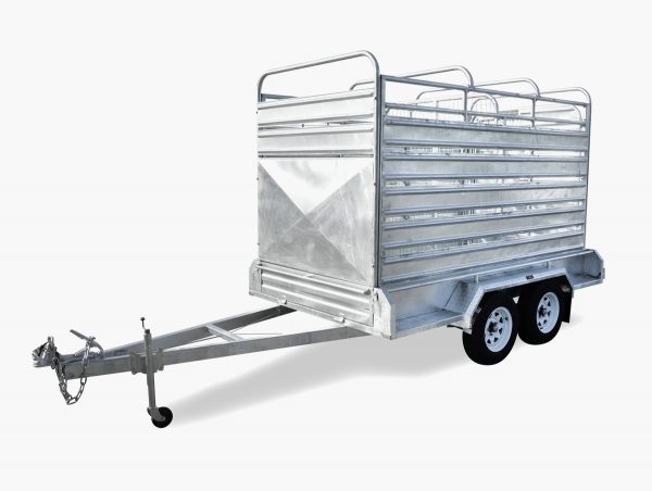 10 x 6 Cattle/Livestock Crate Trailer, Dual Axle, Heavy Duty, 3500kg ATM