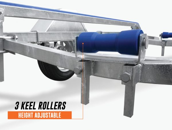 4.8m Skid Boat Trailer rated at 1200kg