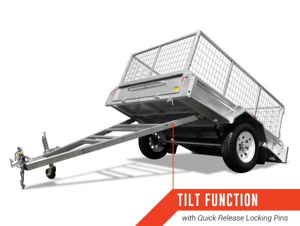 6 x 4 PREMIUM Box Tipping Trailer (Fully Welded) 300mm High Side 750kg ATM