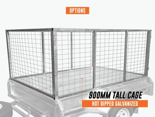 8 x 5 PREMIUM Box Tipping Trailer (Fully Welded) 300mm High Side 750kg ATM
