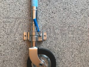 8” Solid Wheel Clamp On Jockey Wheel (350kg Rated)