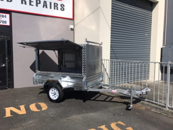 6 x 4 Canopy Trailer Square Sides