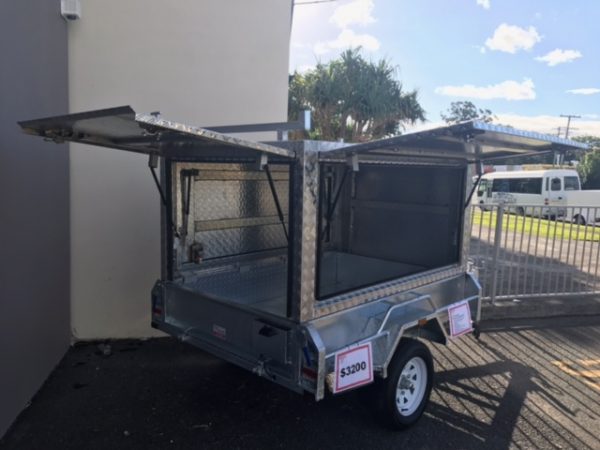 6 x 4 Canopy Trailer Square Sides