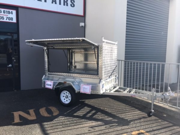 6 x 4 Canopy Trailer Square Sides