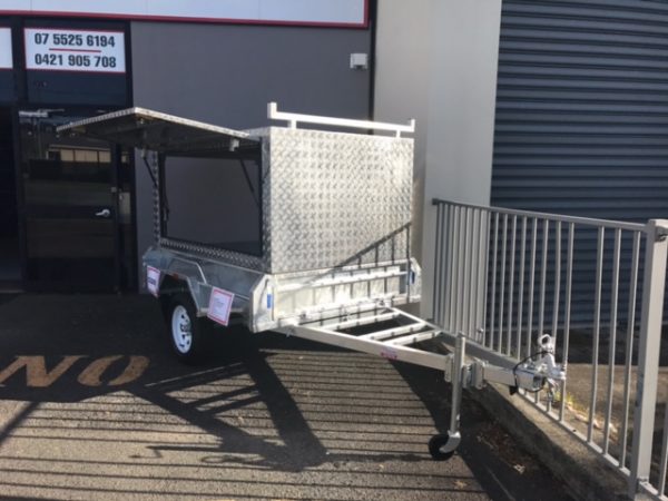 6 x 4 Canopy Trailer Square Sides