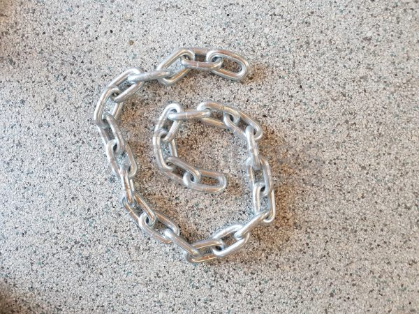 13mm Rated Safety Chain 800mm Zinc