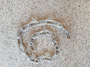 8mm Rated Safety Chain 900mm Zinc