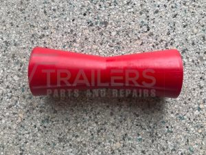 8” Concave Roller Red 21mm Bore