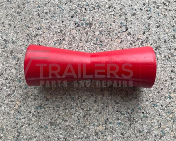 8” Concave Roller Red 21mm Bore