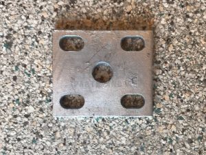 Fish Plate 10mm Galvanised suit 45mm Spring and 1/2'' U Bolt