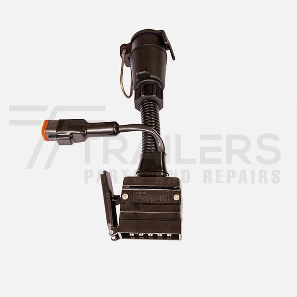 elecbrakes Adapter Flat 12 Pin to Large Round 7 Pin Socket