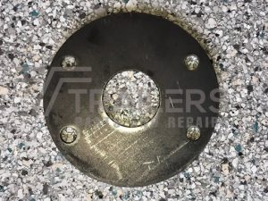 Hydraulic flange to suit 39mm round axle