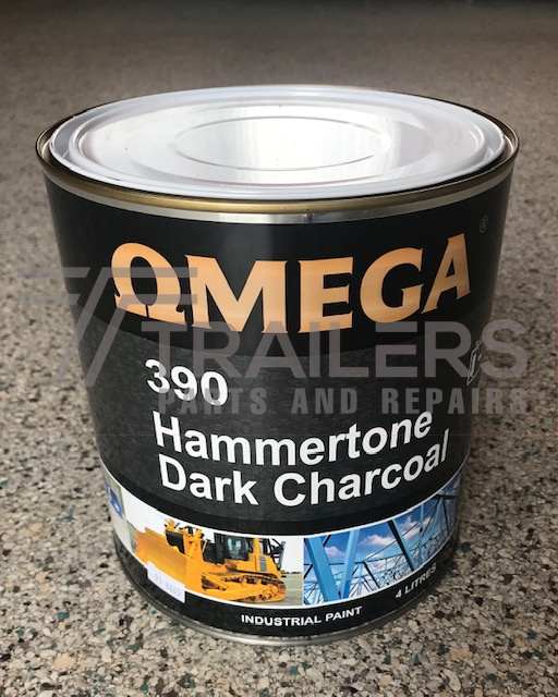 Hammertone 390 Industrial Paint 4l Tin Dark Charcoal Trailers Parts Repairs - Hammertone Paint Colours