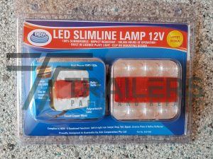 Slimline LED Square 12V with 0.25 cable Left & Right
