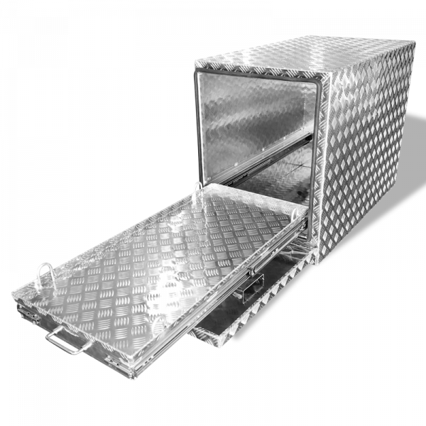 FG1 Aluminium Fridge Box Slide-out Generator Box 1060x580x760mm
