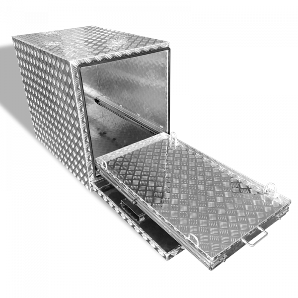 FG2 Aluminium Fridge Box Slide-out Generator Box 1060x680x860mm