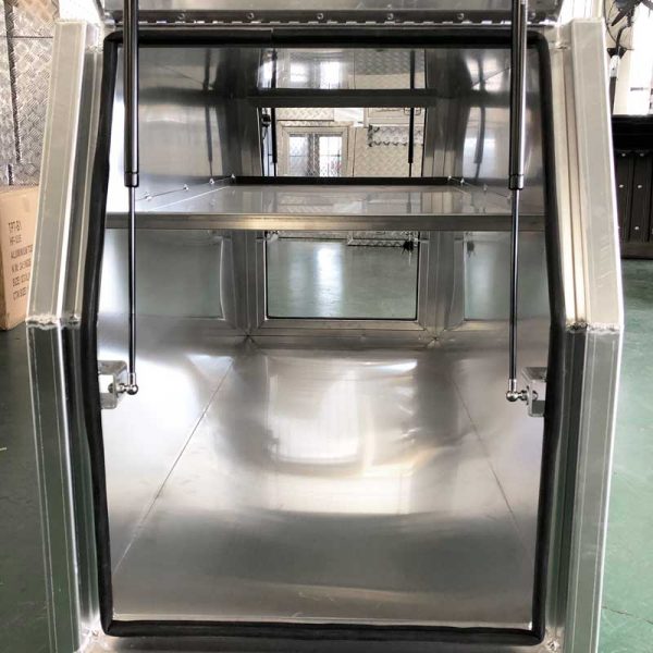 C4 Aluminium Flat Plate Half Canopy Cross Deck Ute Toolbox 1780x700x850mm - Image 3