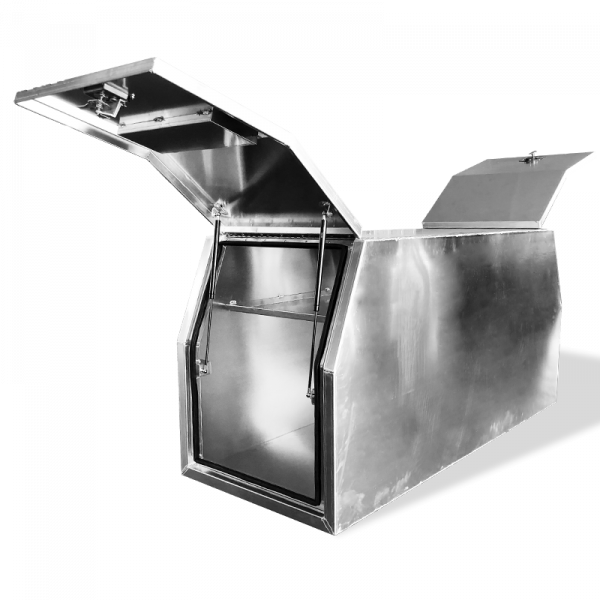 C4 Aluminium Flat Plate Half Canopy Cross Deck Ute Toolbox 1780x700x850mm