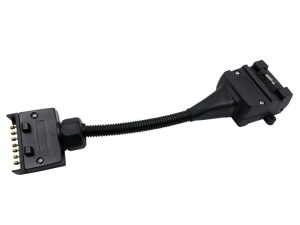 12 Pin Flat Plug to 7 Pin Flat Socket - Trailer Adaptor