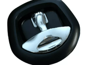 Whale Tail with Compression Lock Black with Chrome Handle