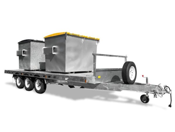 19x8 Heavy Duty Tri-Axle Flat Deck Trailer - Image 2