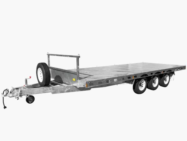 19x8 Heavy Duty Tri-Axle Flat Deck Trailer