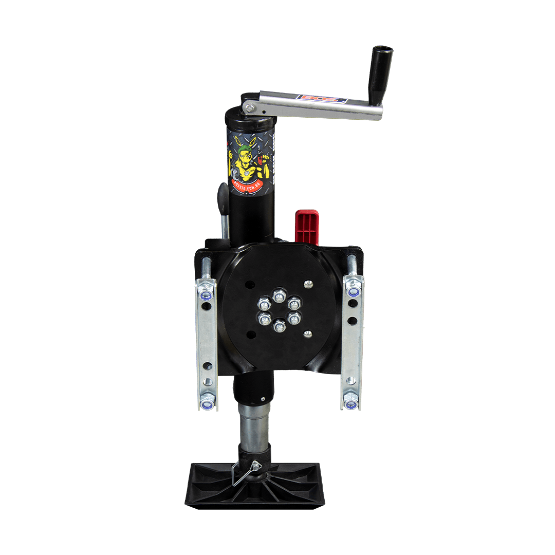 BOS 3 LUG BLACK OPS SWING AWAY JOCKEY WHEEL STAND UNIT (MANUAL) - Image 5