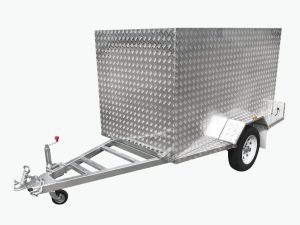 6x4 Fully Enclosed Aluminium Cargo Luggage Trailer 750kg ATM