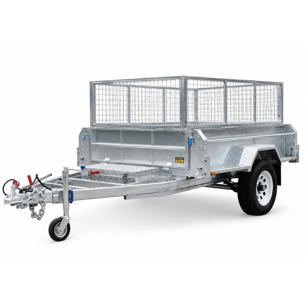 8 x 5 Heavy Duty Single Axle Hydraulic Tipper 1800kg ATM - Image 3